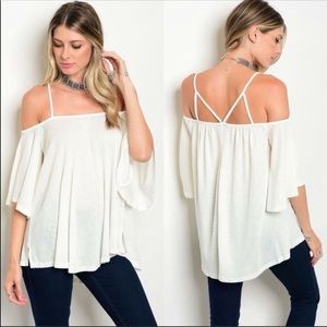 NWT White Strappy Top